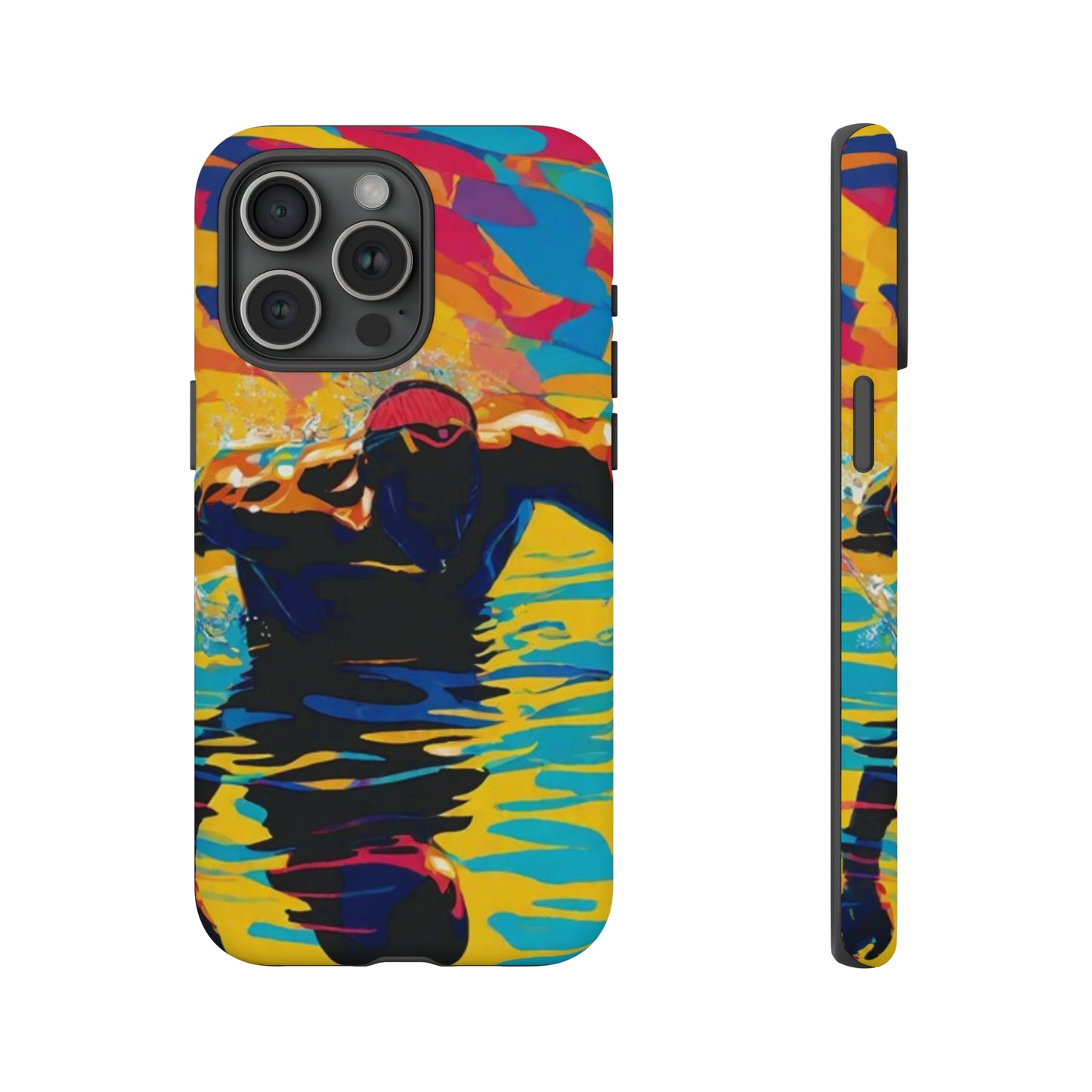 Swim with Him iPhone Tough Case