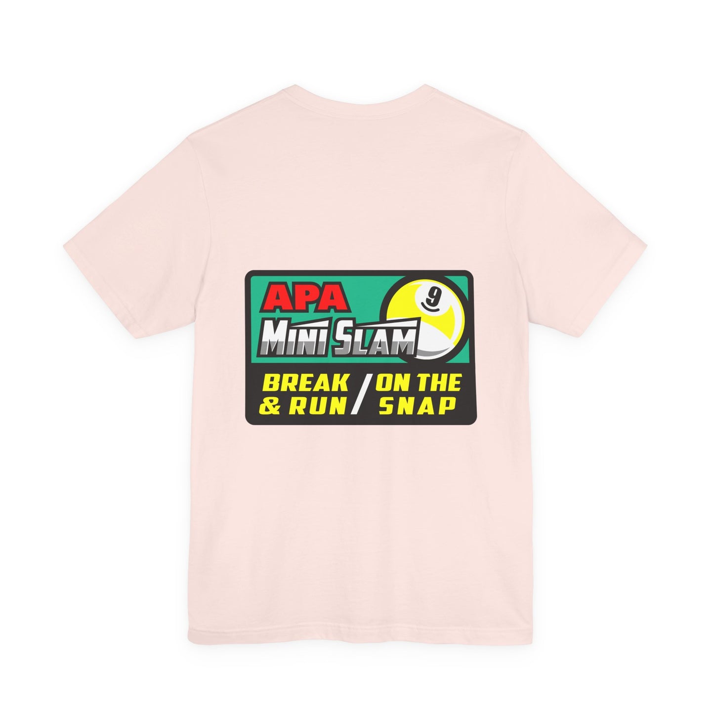 Billiards 9 Ball Pool Player Mini Slam T-shirt Break Run Snap