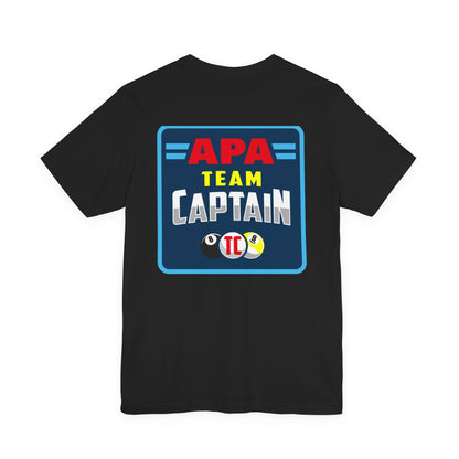 APA Team Captain T-Shirt — Pool Billiards League Shirt