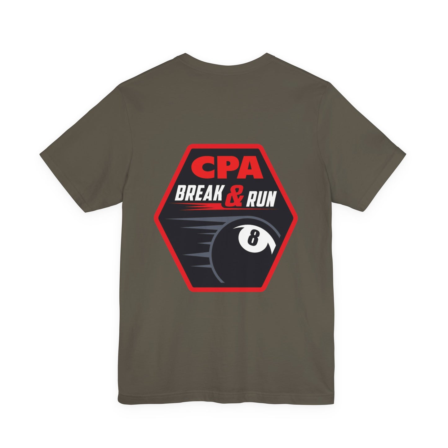 CPA Break & Run 8-Ball Pool Player Graphic Tee