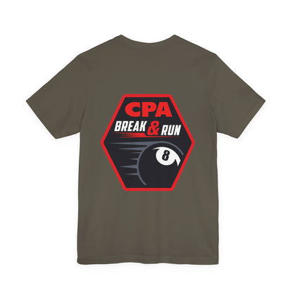 CPA Break & Run 8-Ball Pool Player Graphic Tee