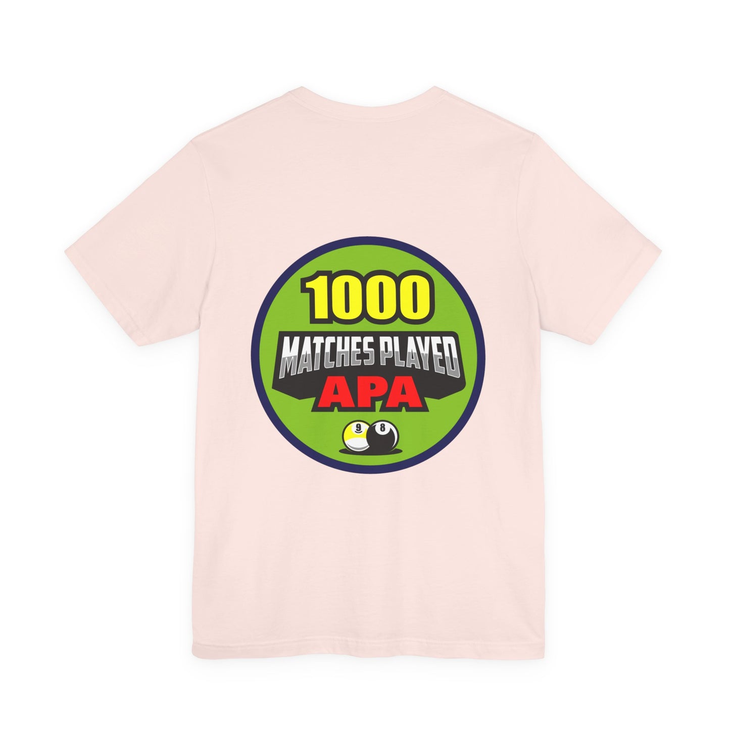 1000 Matches Played APA Billiards Pool Player Achievement Design