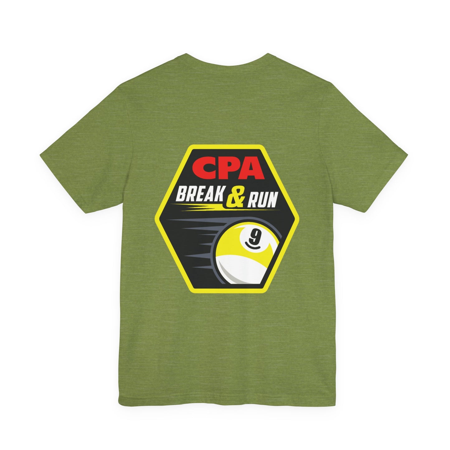CPA Break & Run Billiards 9-Ball Graphic T-Shirt