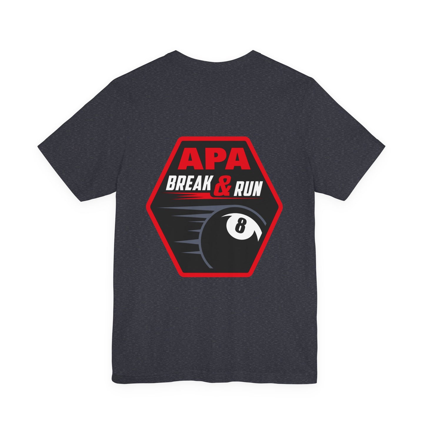 APA Break & Run Billiards 8-Ball Graphic T-Shirt