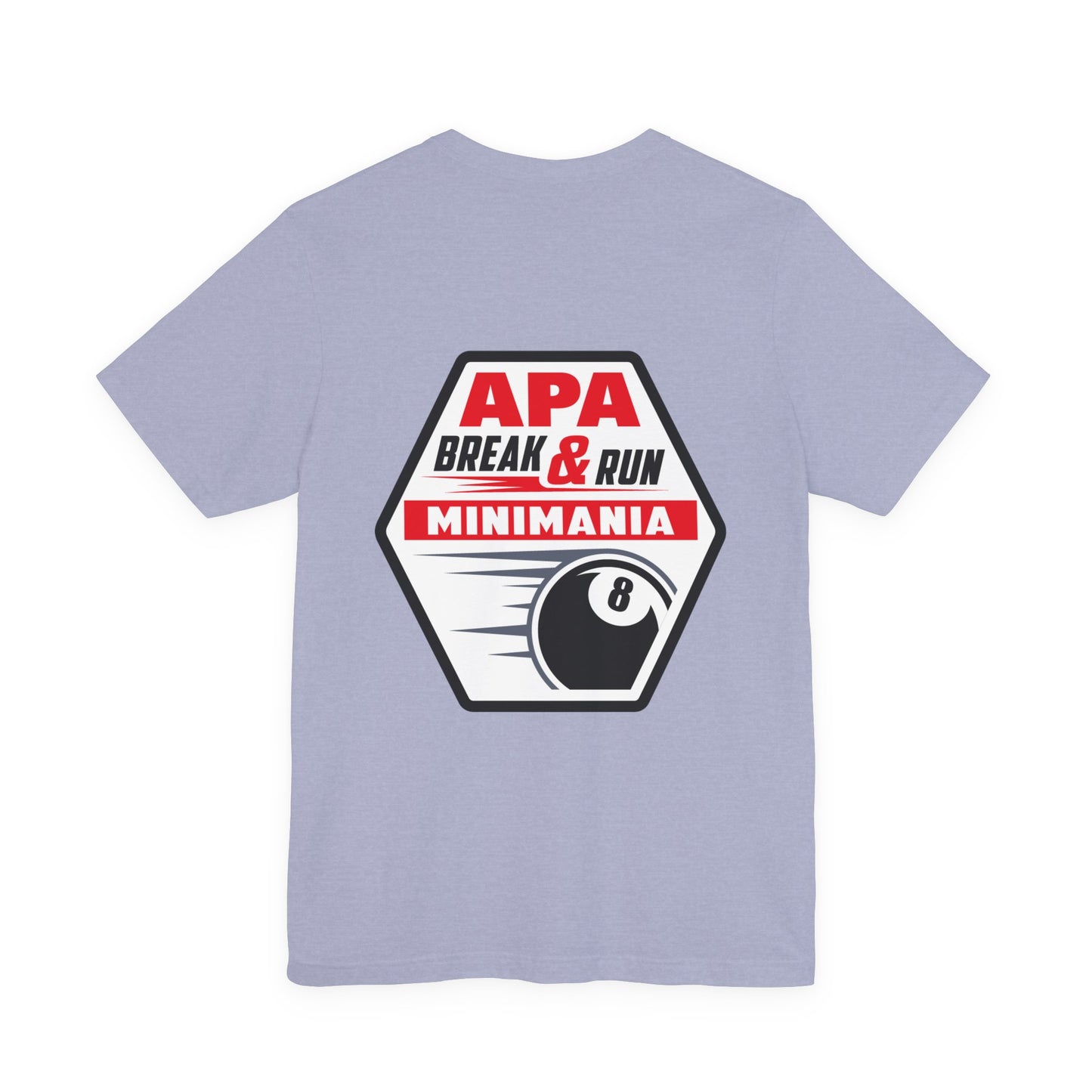 Break & Run Minimania 8-Ball Billiards T-shirt
