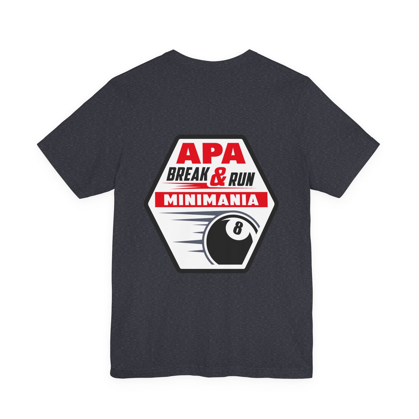 Break & Run Minimania 8-Ball Billiards T-shirt