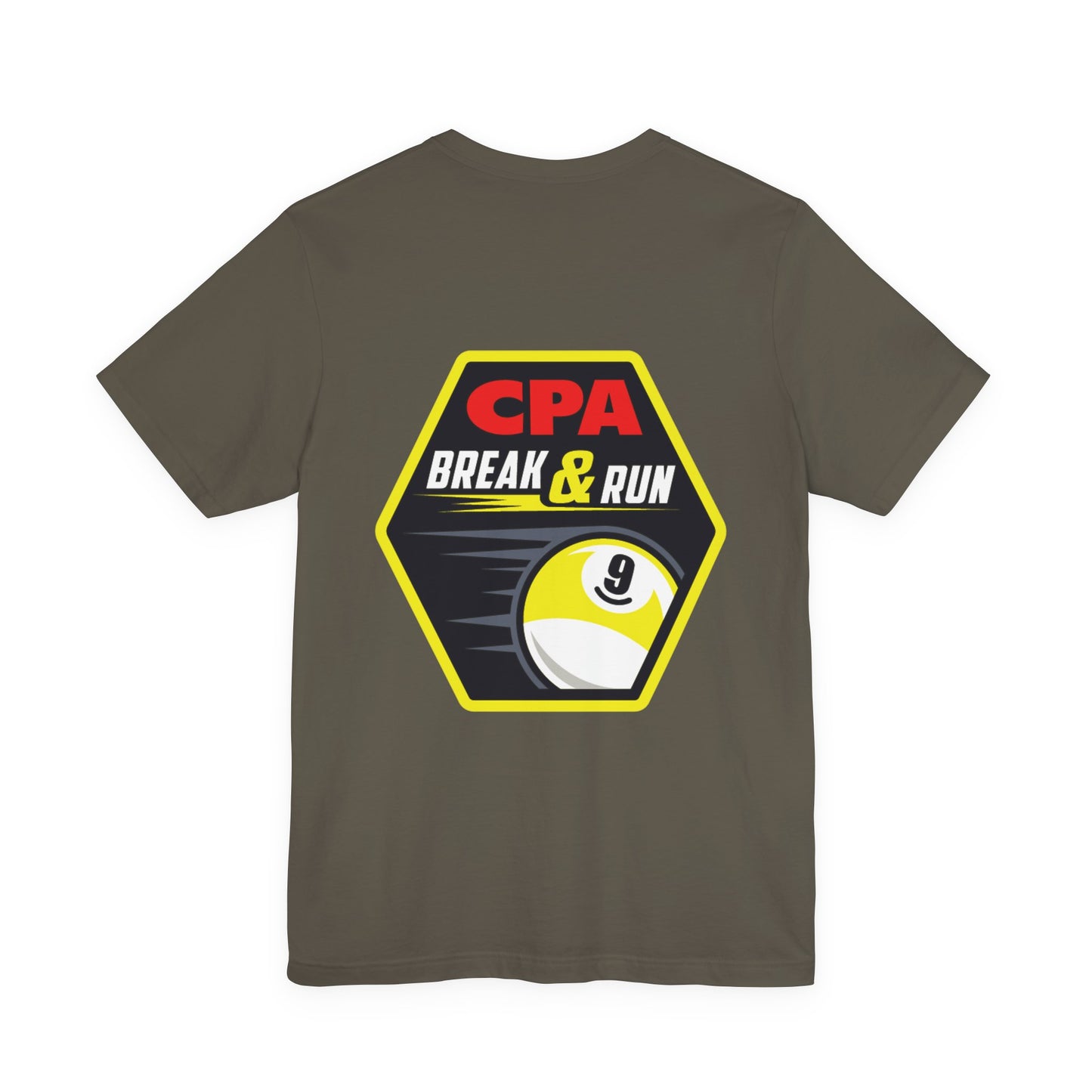 CPA Break & Run Billiards 9-Ball Graphic T-Shirt