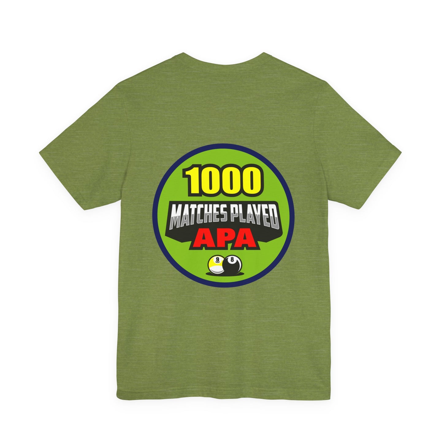 1000 Matches Played APA Billiards Pool Player Achievement Design