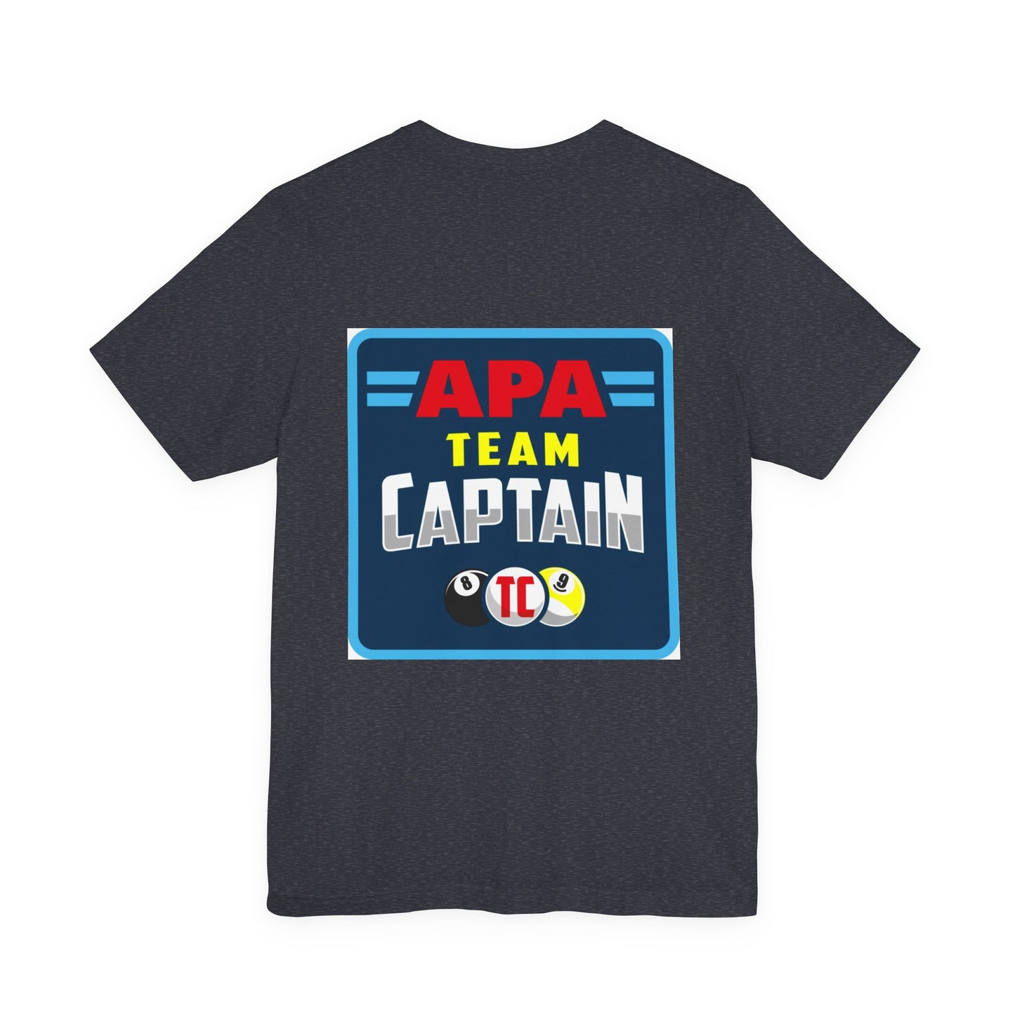 APA Team Captain Billiards Pool Player Graphic T-Shirt