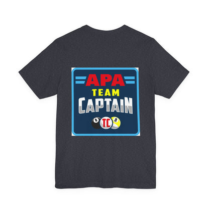 APA Team Captain Billiards Pool Player Graphic T-Shirt