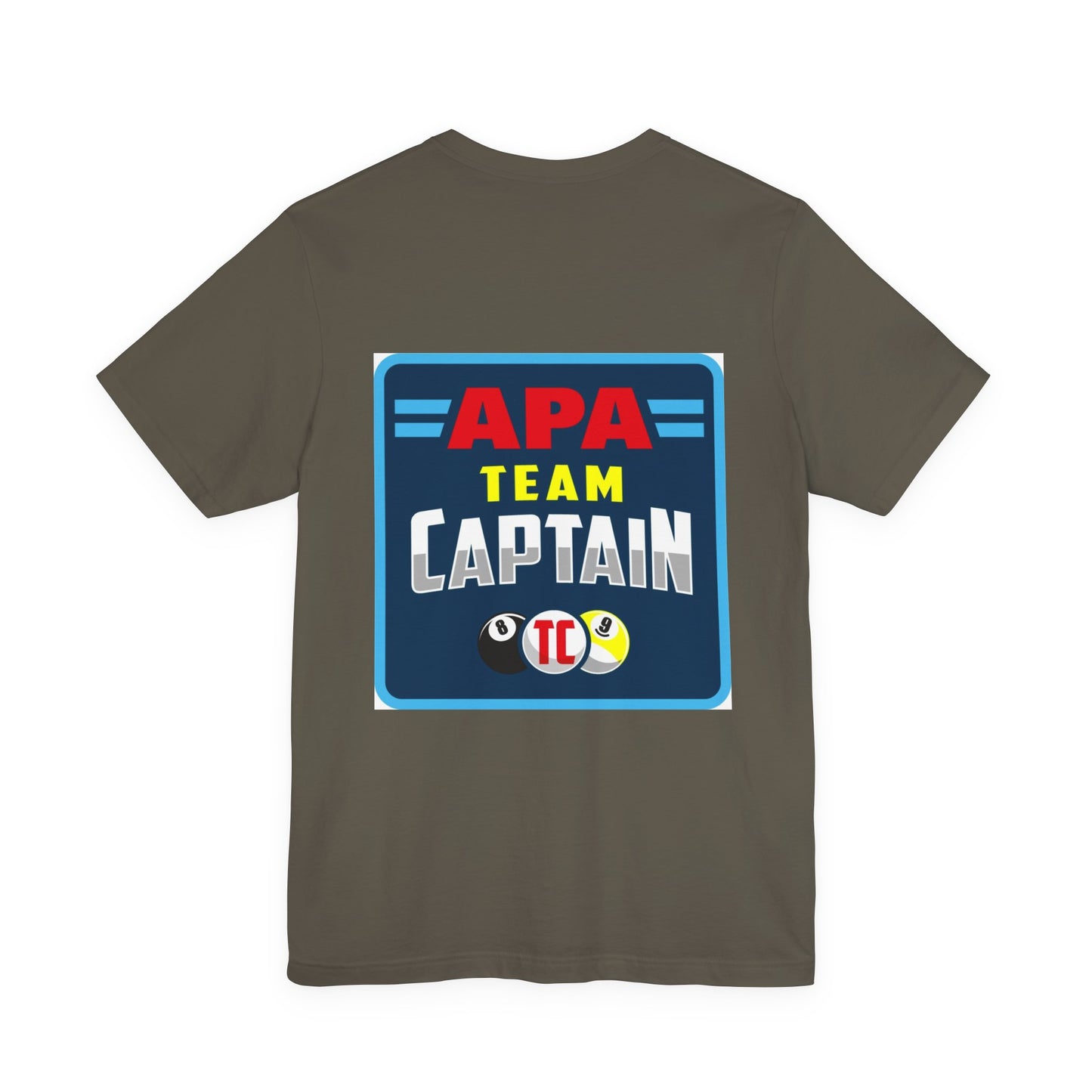 APA Team Captain Billiards Pool Player Graphic T-Shirt