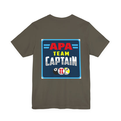 APA Team Captain Billiards Pool Player Graphic T-Shirt