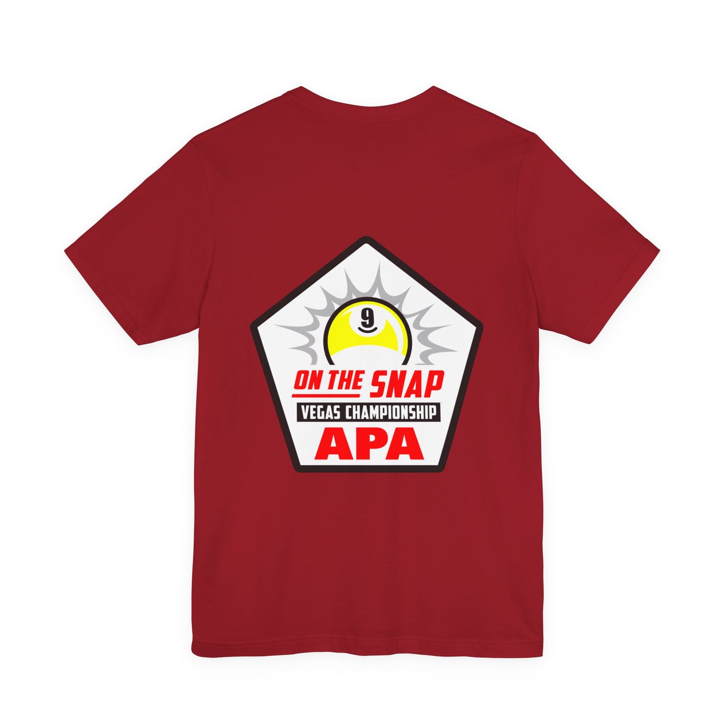 On The Snap Vegas 9-Ball Championship Billiards Player Graphic Tee