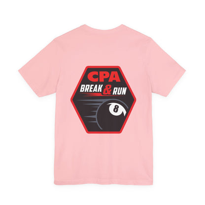 CPA Break & Run 8-Ball Pool Player Graphic Tee