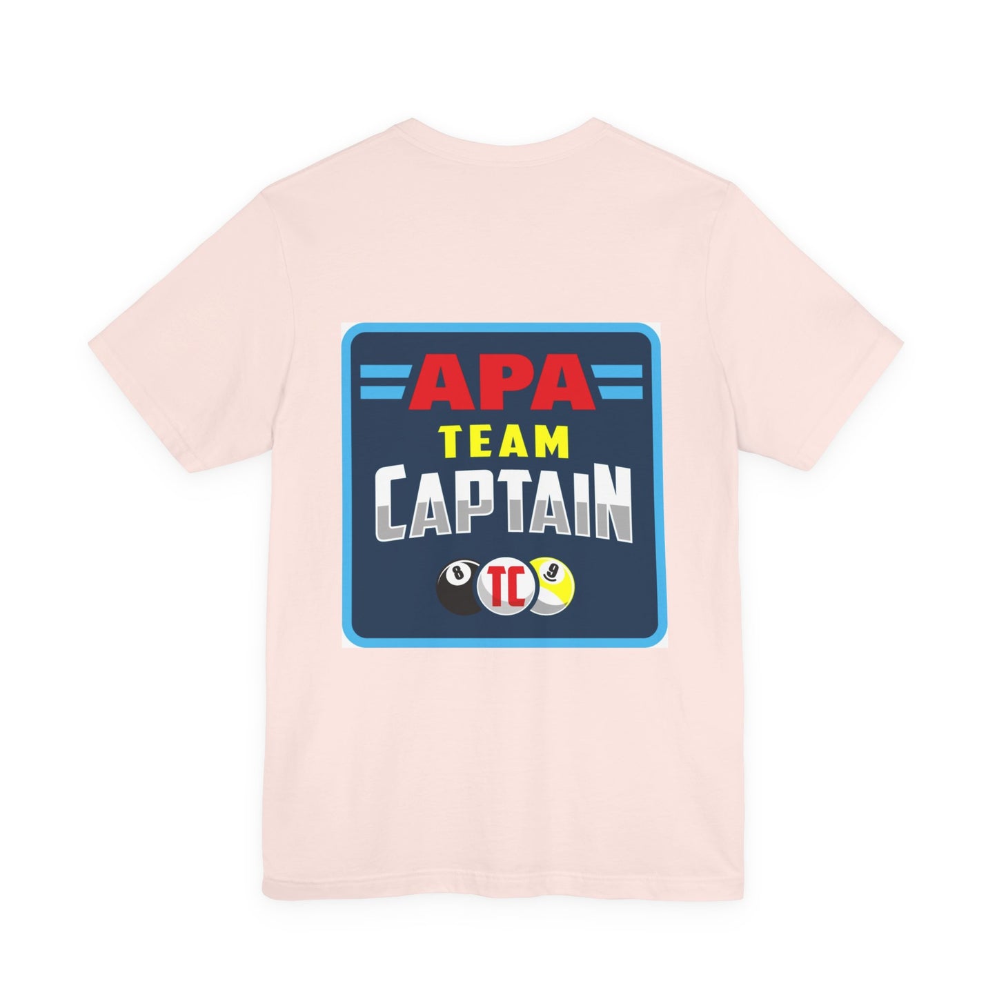 APA Team Captain Billiards Pool Player Graphic T-Shirt