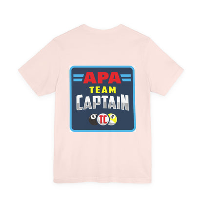 APA Team Captain Billiards Pool Player Graphic T-Shirt