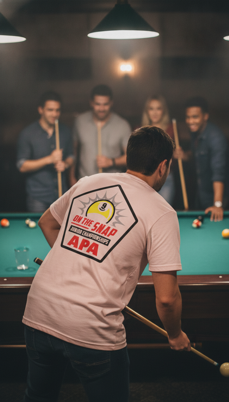 9 Ball On The Snap Junior Championships Billiards T-shirt