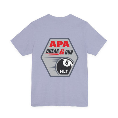 APA Break & Run 8 Ball Pool Billiards Graphic T-Shirt