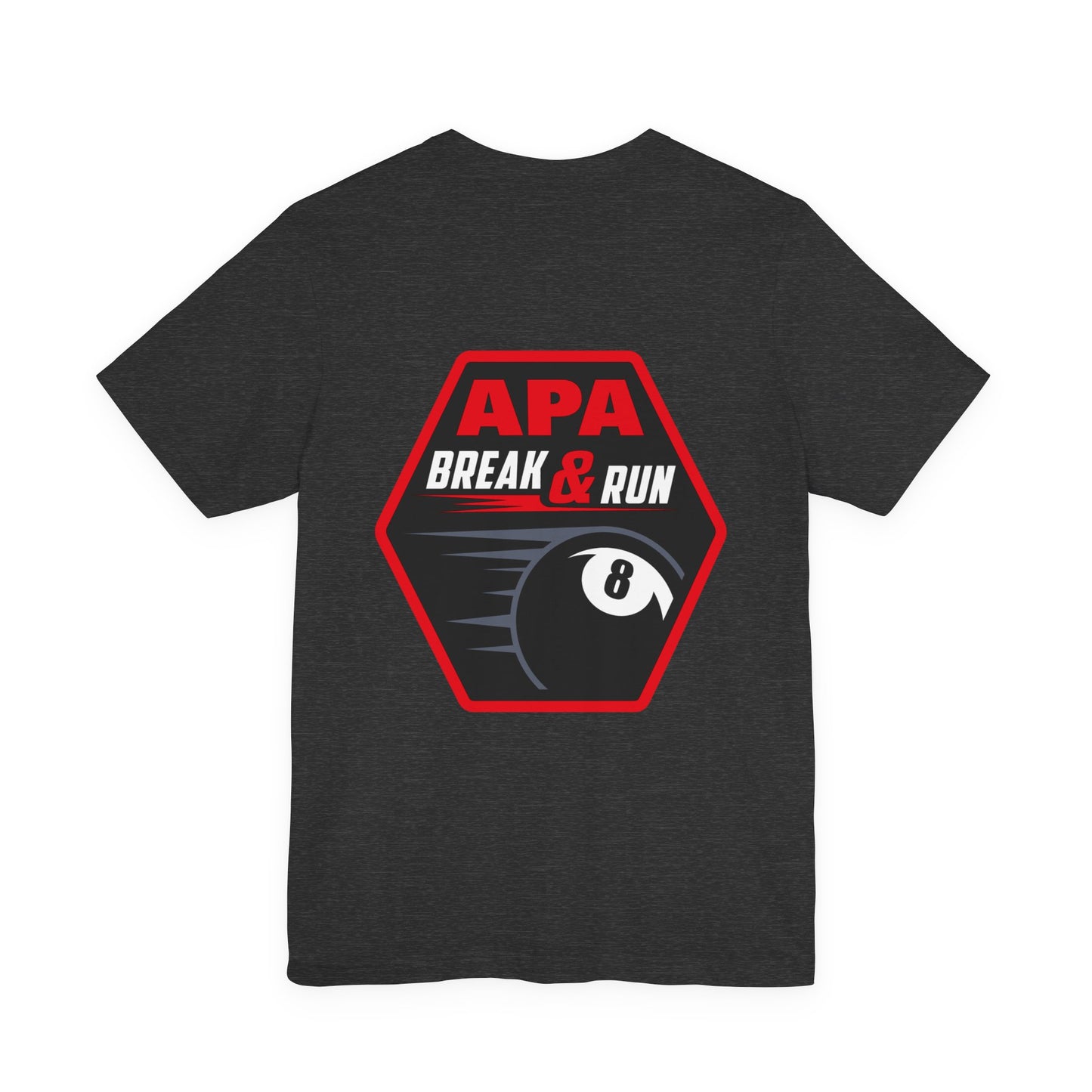 APA Break & Run Billiards 8-Ball Graphic T-Shirt