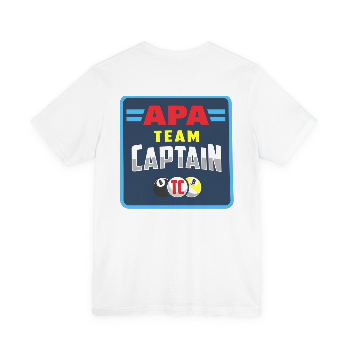 APA Team Captain T-Shirt — Pool Billiards League Shirt