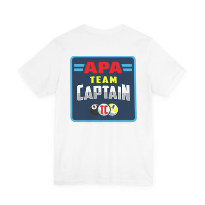APA Team Captain T-Shirt — Pool Billiards League Shirt
