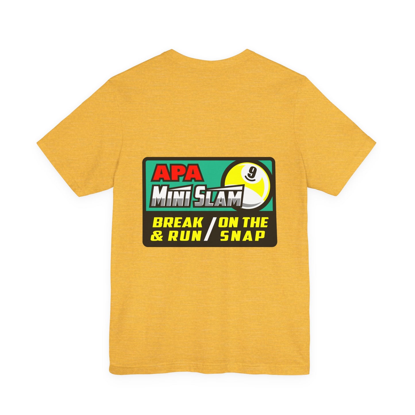 Billiards 9 Ball Pool Player Mini Slam T-shirt Break Run Snap