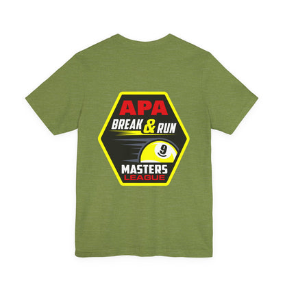 APA Break & Run Masters League 9-Ball Billiards Graphic T-Shirt