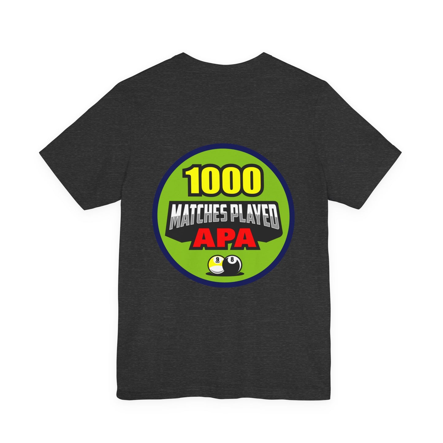 1000 Matches Played APA Billiards Pool Player Achievement Design
