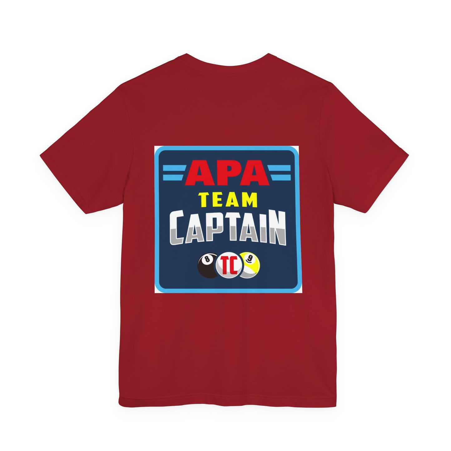 APA Team Captain Billiards Pool Player Graphic T-Shirt