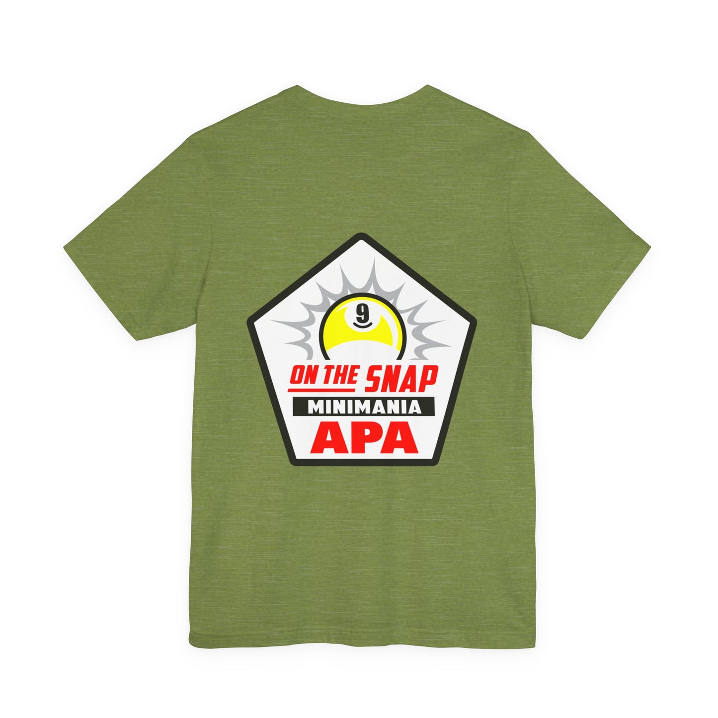 On The Snap 9-Ball Billiards APA Minimania Graphic T-Shirt