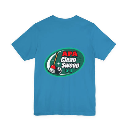Billiards Pool Clean Sweep 5-0 Eight Ball Broom Graphic T-Shirt