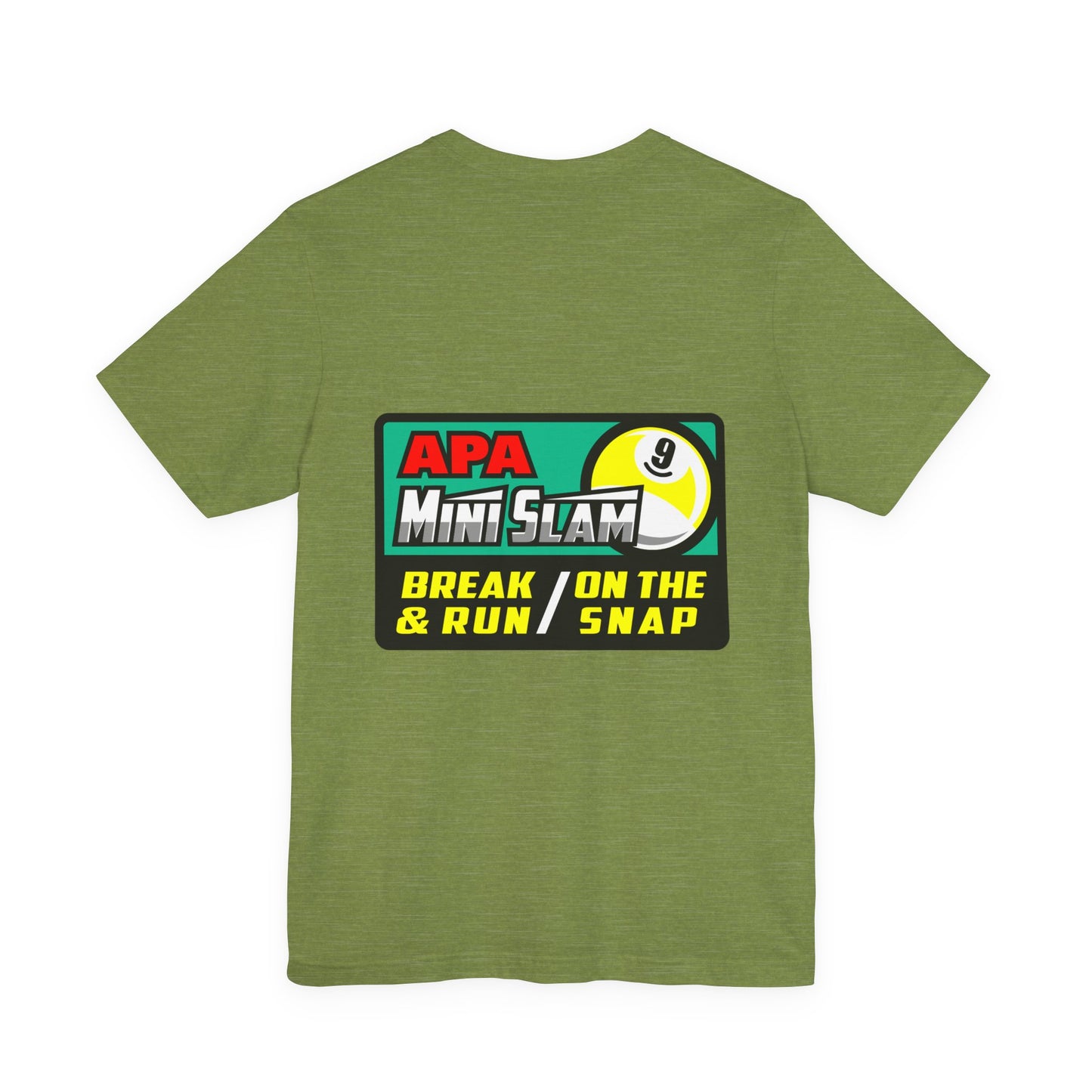 Billiards 9 Ball Pool Player Mini Slam T-shirt Break Run Snap