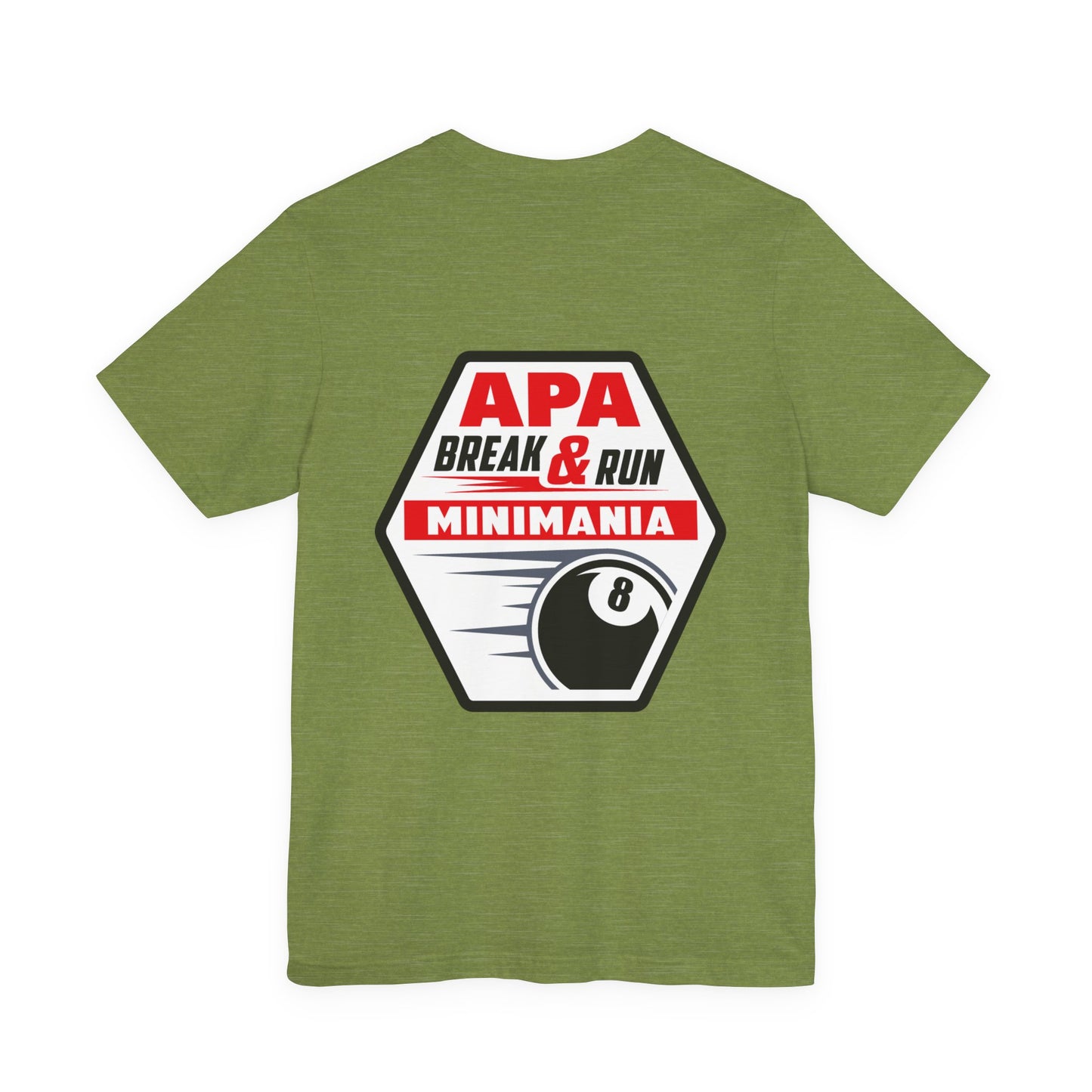 Break & Run Minimania 8-Ball Billiards T-shirt