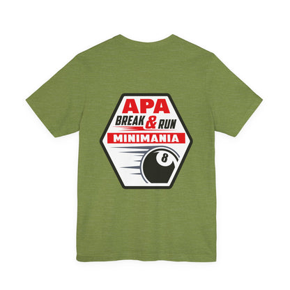 Break & Run Minimania 8-Ball Billiards T-shirt