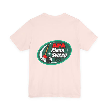 Billiards Pool Clean Sweep 5-0 Eight Ball Broom Graphic T-Shirt