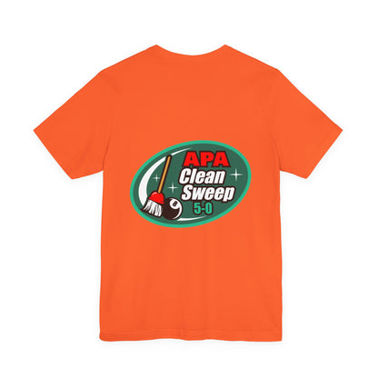 Billiards Pool Clean Sweep 5-0 Eight Ball Broom Graphic T-Shirt