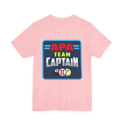 APA Team Captain Billiards Pool Player Graphic T-Shirt