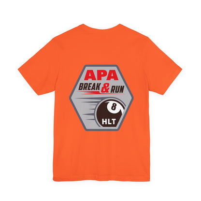 APA Break & Run 8 Ball Pool Billiards Graphic T-Shirt