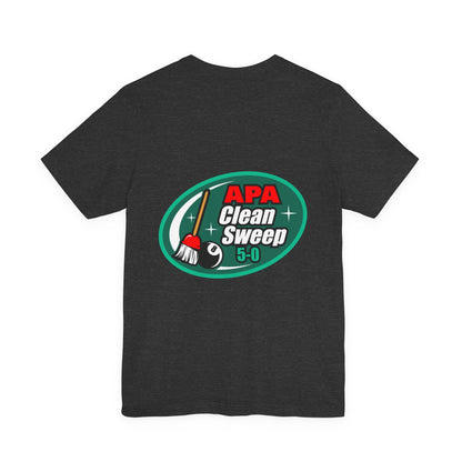 Billiards Pool Clean Sweep 5-0 Eight Ball Broom Graphic T-Shirt