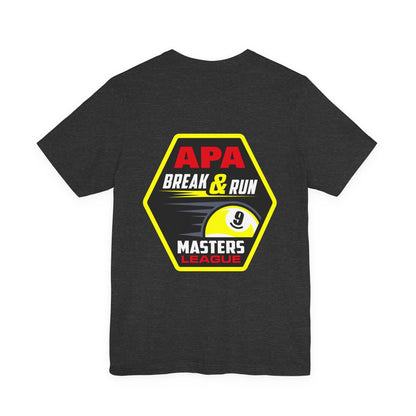 APA Break & Run Masters League 9-Ball Billiards Graphic T-Shirt