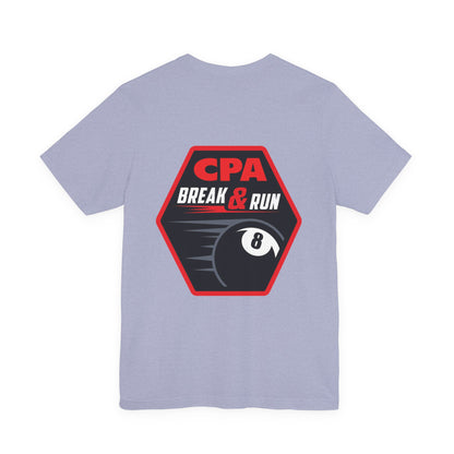 CPA Break & Run 8-Ball Pool Player Graphic Tee