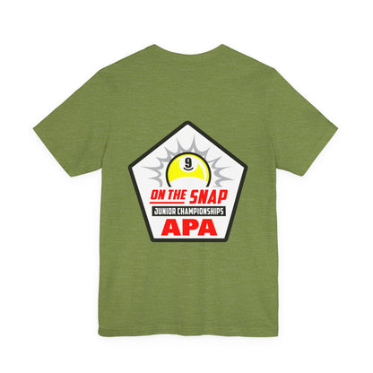9 Ball On The Snap Junior Championships Billiards T-shirt
