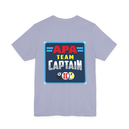 APA Team Captain Billiards Pool Player Graphic T-Shirt