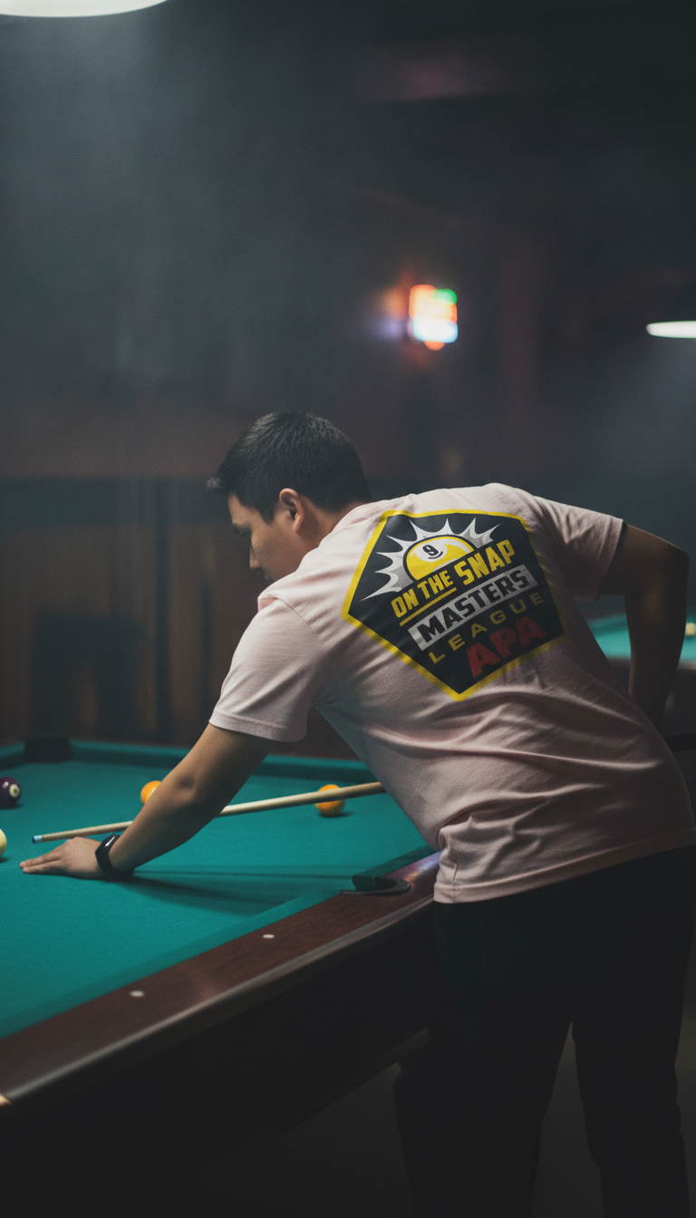 On The Snap Masters League APA Billiards T-Shirt