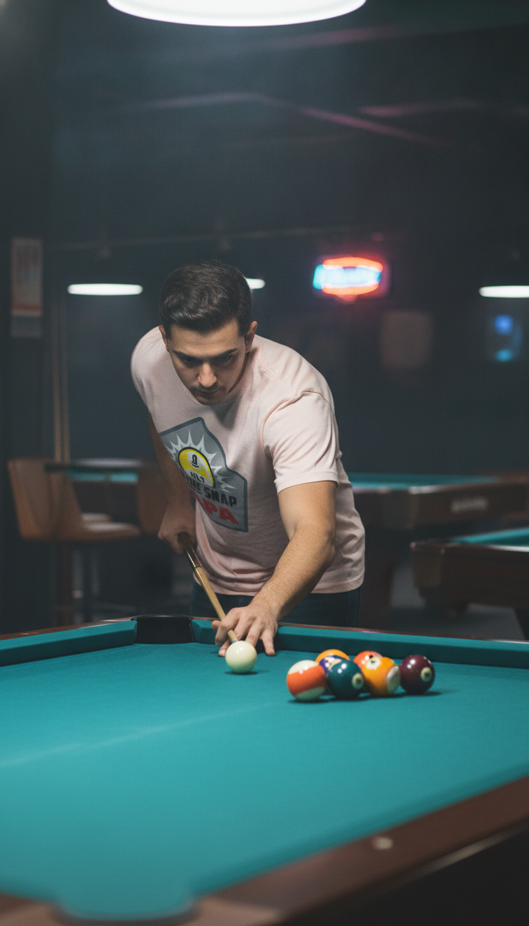 On The Snap APA 9-Ball Pool Player Graphic Tee