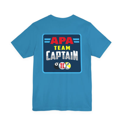APA Team Captain T-Shirt — Pool Billiards League Shirt