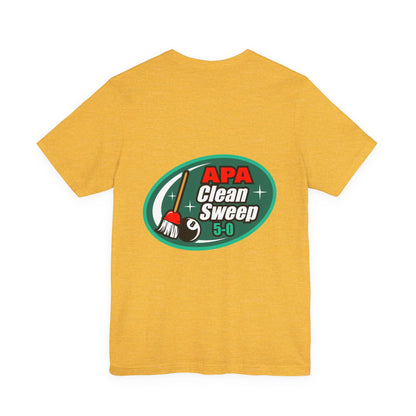 Billiards Pool Clean Sweep 5-0 Eight Ball Broom Graphic T-Shirt