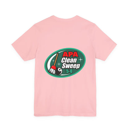 Billiards Pool Clean Sweep 5-0 Eight Ball Broom Graphic T-Shirt