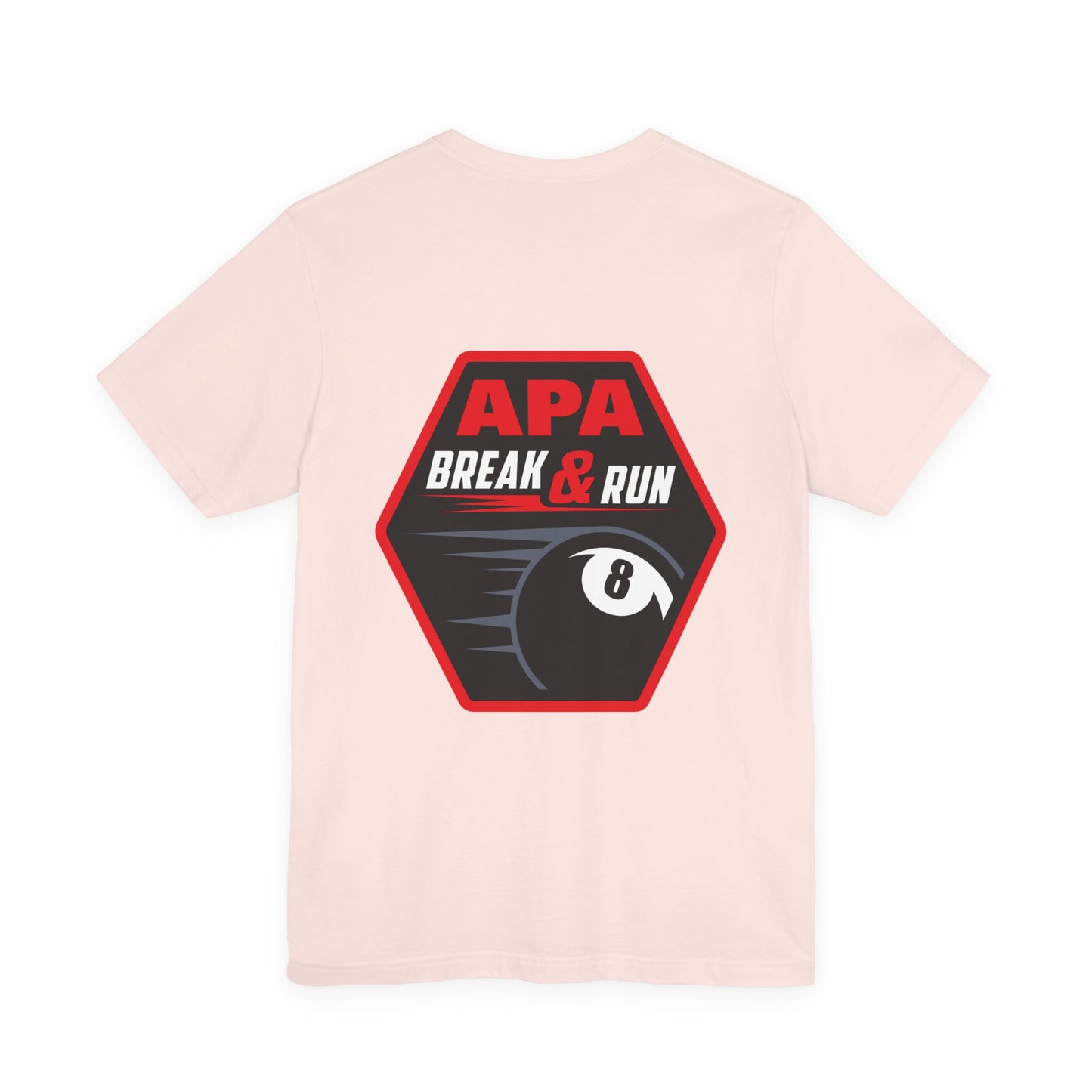 APA Break & Run Billiards 8-Ball Graphic T-Shirt