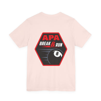 APA Break & Run Billiards 8-Ball Graphic T-Shirt